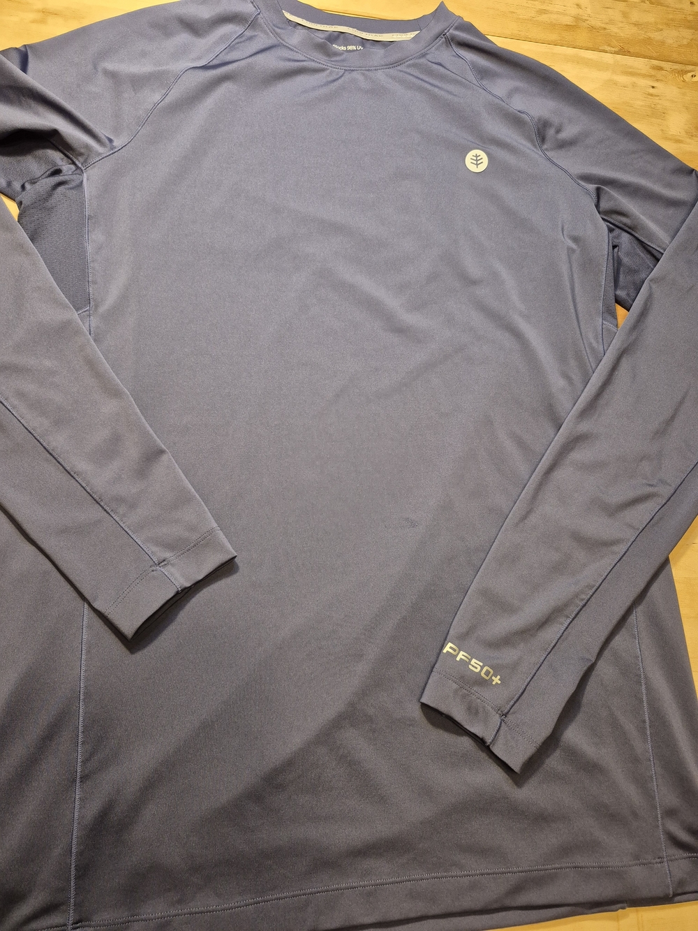 Coolibar Men's Long Sleeve Sun Shirt - Slate Blue 3093